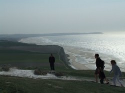 Gris Nez et baie de wissant à contre jour