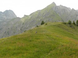 Vers la croix des crétes.